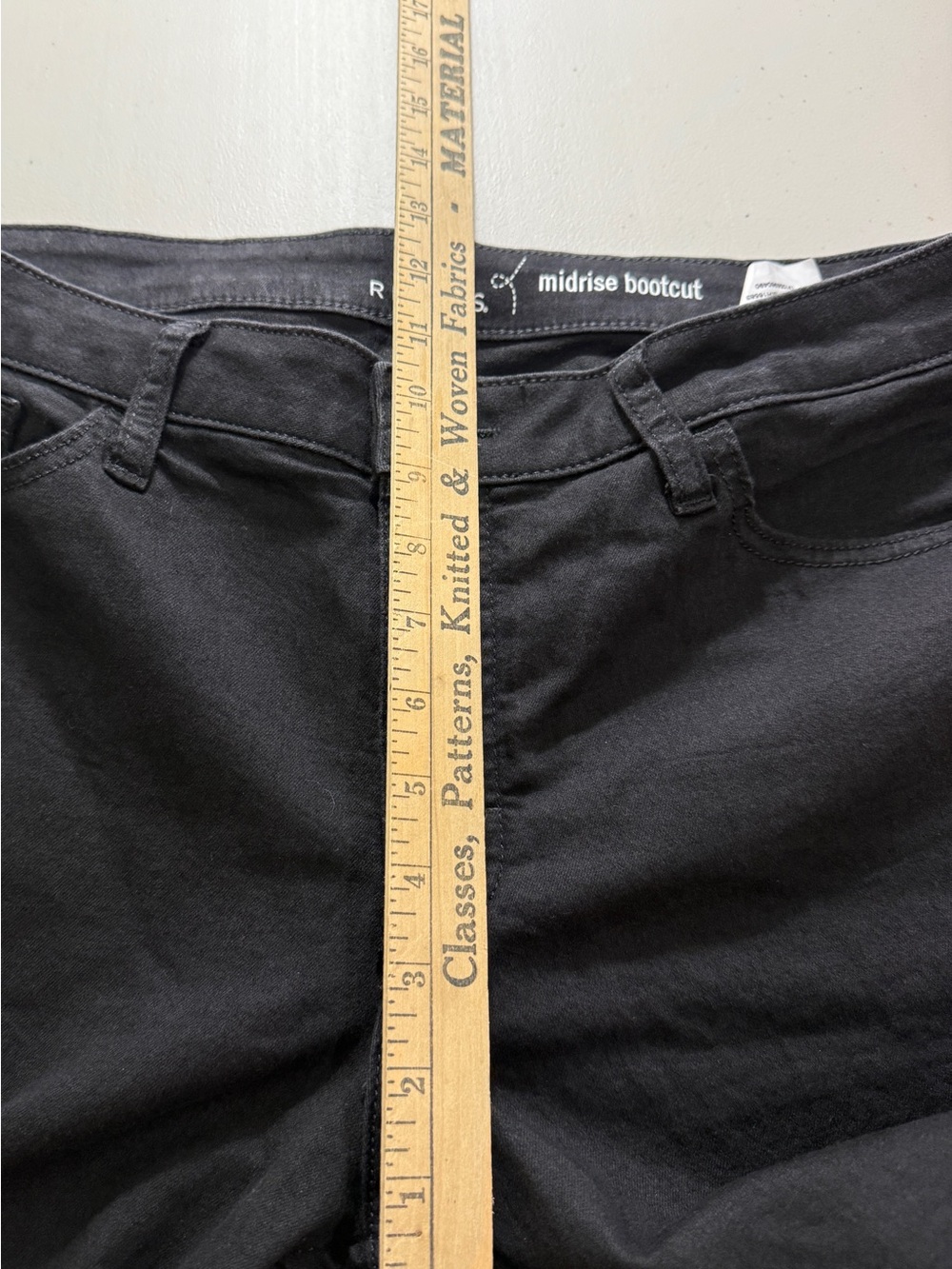 LEE RIDERS Women 18P Black Midrise Bootcut Jeans Comfort Stretch Pants Capsule - Picture 8 of 12